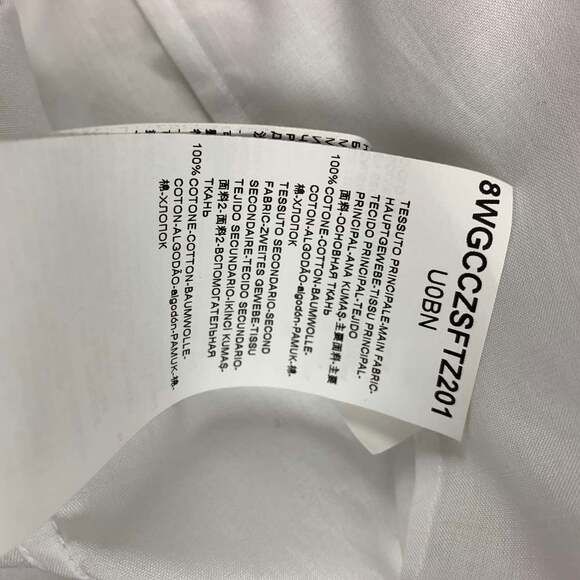 GIORGIO ARMANI White Cotton Tuxedo Long Sleeve Shirt - Picture 7 of 9